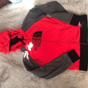 North Face zip up hoodie
